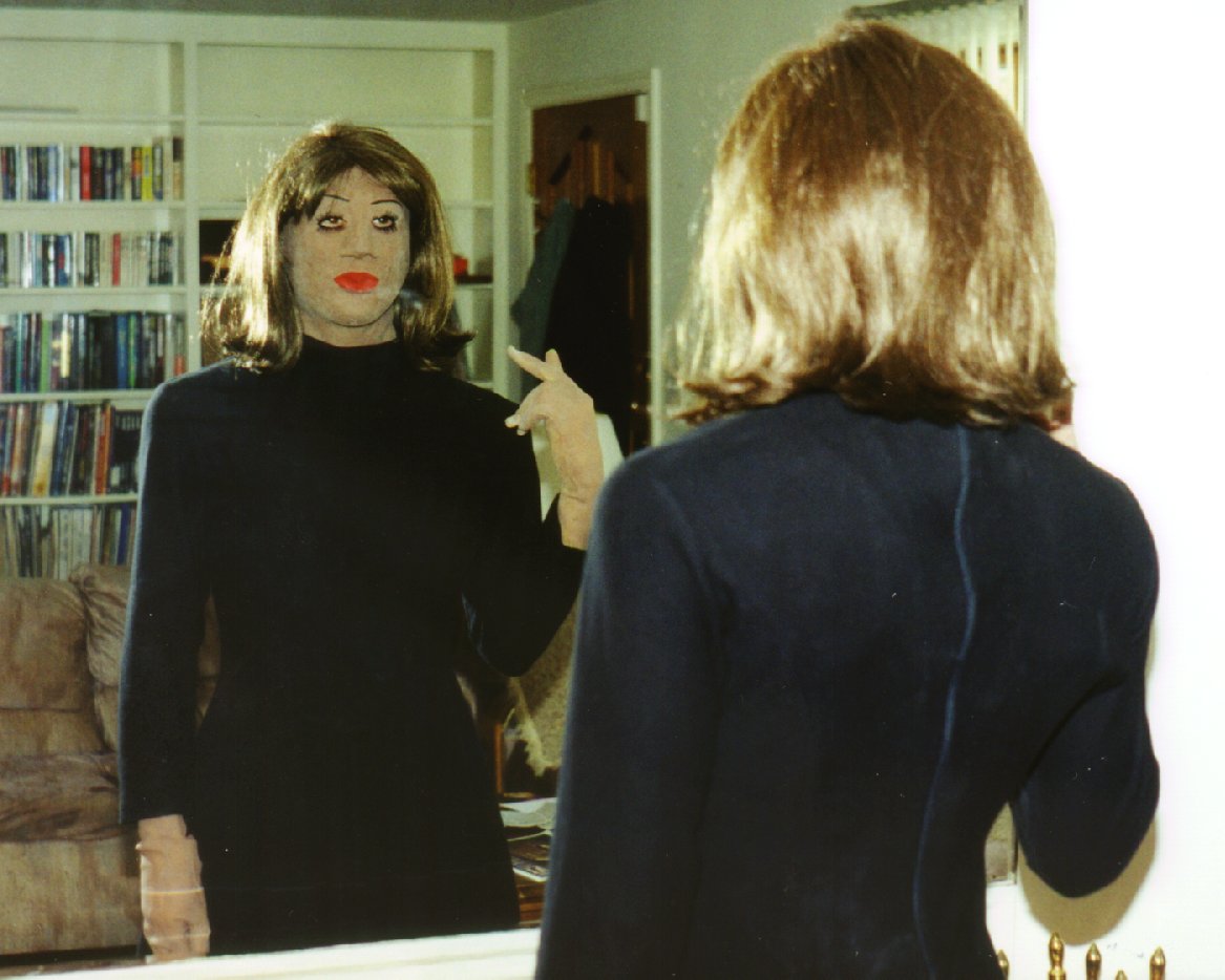 Roberta in the mirror