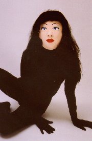 Mikayla Sheila in black wig 2