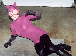 Catwoman on floor
