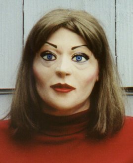 Lisa-Maske mit Perücke
