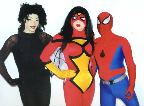 Rogue, Spiderwoman and Spiderman