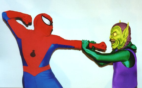 Spiderman and Green Goblin