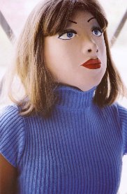 Mikayla Sheila in blue sweater